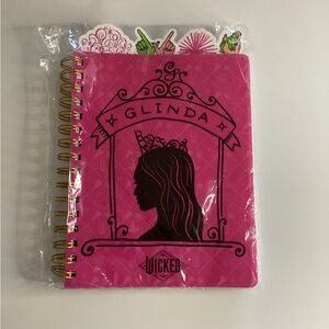 New Wicked Blind Tabbed Journal Hot Pink 96 Sheets, Notebook 9x7